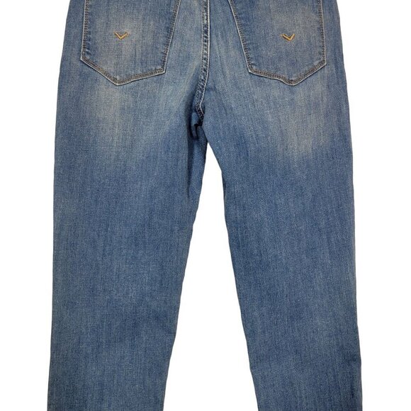 Hudson Women's Natalie Midrise Slim Boyfriend Cuffed Medium Wash Jeans Size 26 - Picture 13 of 14